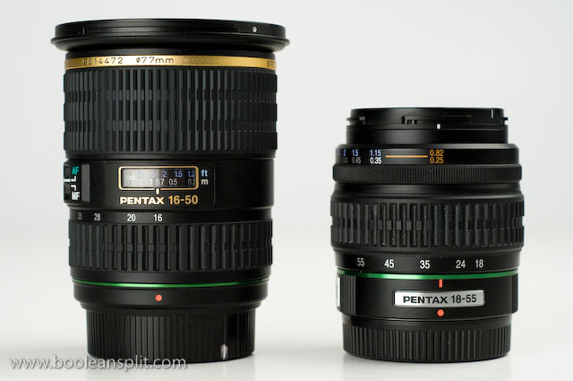 Pentax 16-50 f/2.8 DA* vs. 18-55 f/3.5-5.6 DA kit lens