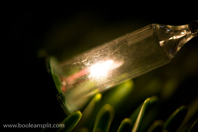 Christmas light super close-up