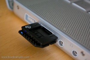 SanDisk SD Plus USB in use