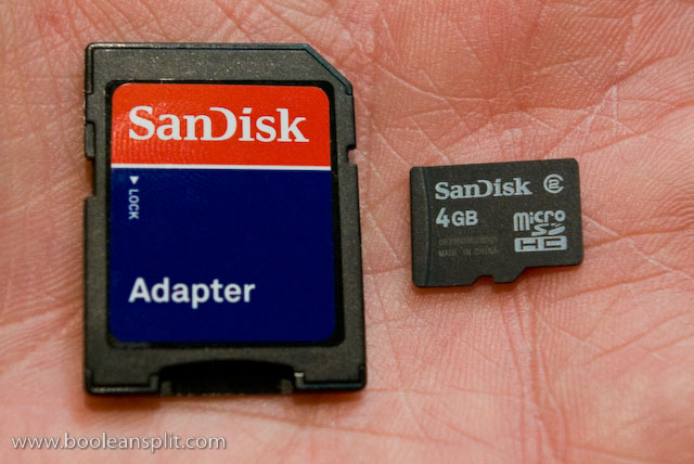 SD adapter + Micro SD HC